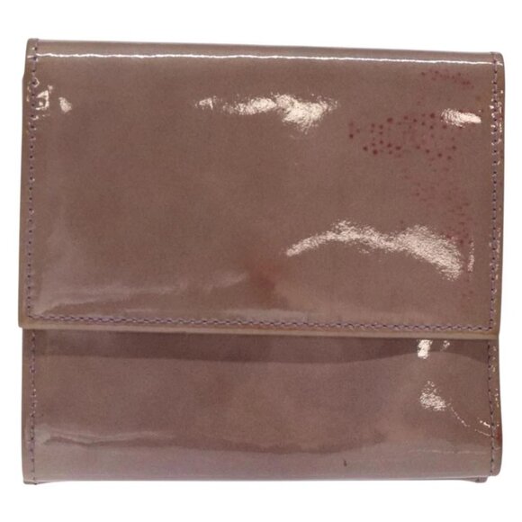 CHANEL Bifold Wallet Enamel Purple Silver CC Auth - Picture 2 of 16